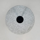 Tavolo da caffè in metallo, formica e travertino, 1980 ca. 