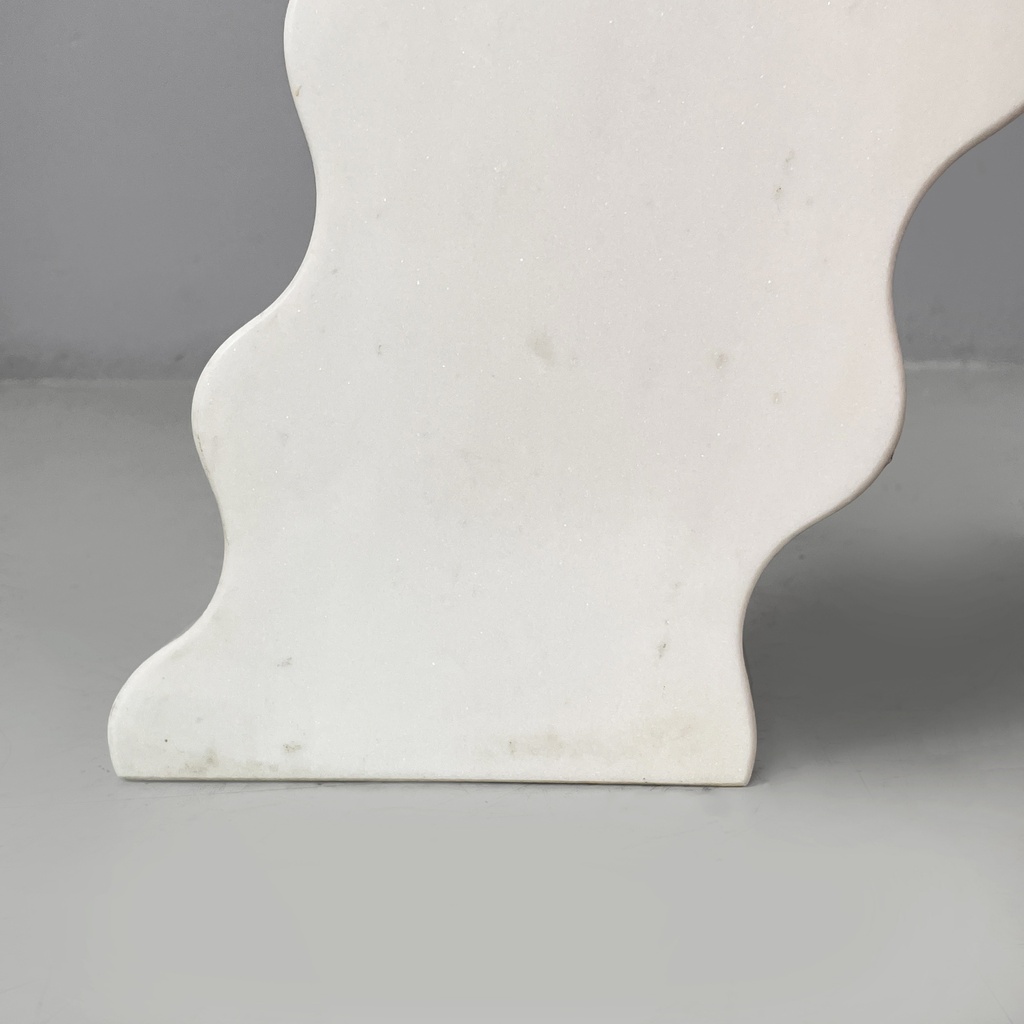 Espositore in marmo bianco e rosa, 1970 ca.