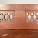 Panca in legno rosso, 1930 ca.