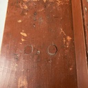 Panca in legno rosso, 1930 ca.