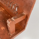 Panca in legno rosso, 1930 ca.