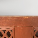 Panca in legno rosso, 1930 ca.