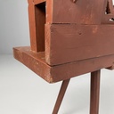 Panca in legno rosso, 1930 ca.