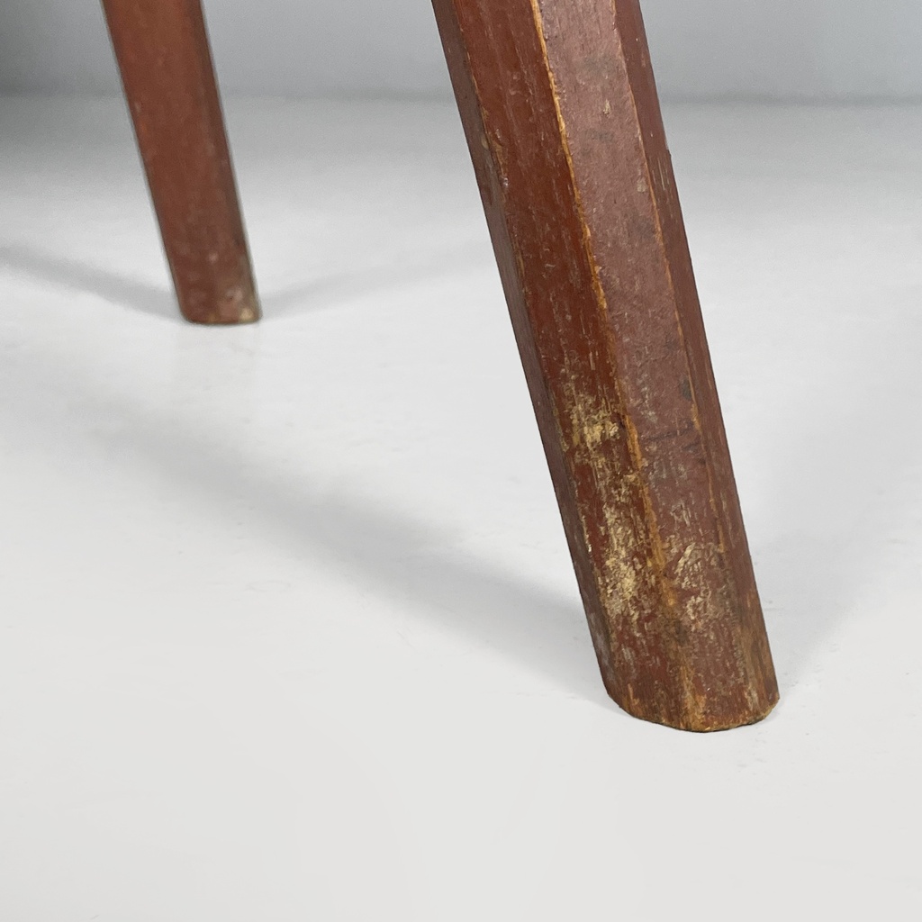 Panca in legno rosso, 1930 ca.