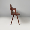 Panca in legno rosso, 1930 ca.