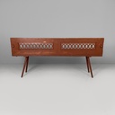 Panca in legno rosso, 1930 ca.