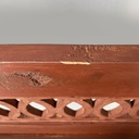 Panca in legno rosso, 1930 ca.