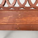 Panca in legno rosso, 1930 ca.