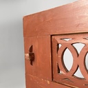 Panca in legno rosso, 1930 ca.