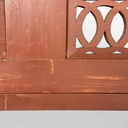 Panca in legno rosso, 1930 ca.