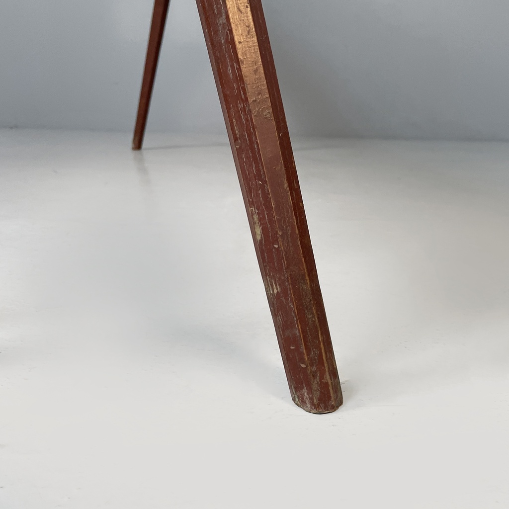 Panca in legno rosso, 1930 ca.