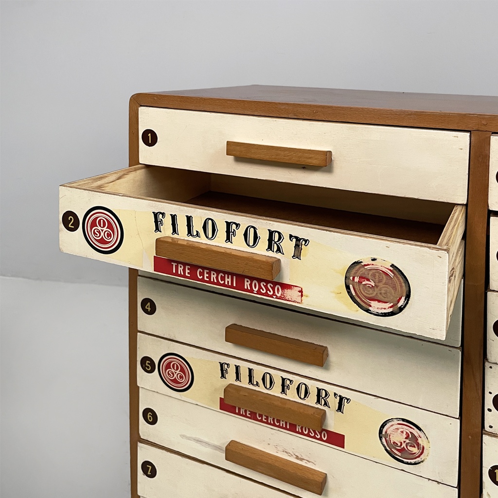 Cassettiera da cucito Filofort in legno, 1960 ca.