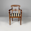 Sedie in legno e tessuto, metà 1800 ca.