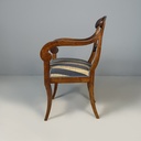 Sedie in legno e tessuto, metà 1800 ca.