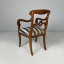 Sedie in legno e tessuto, metà 1800 ca.