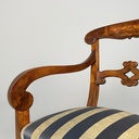 Sedie in legno e tessuto, metà 1800 ca.