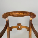 Sedie in legno e tessuto, metà 1800 ca.