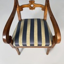 Sedie in legno e tessuto, metà 1800 ca.