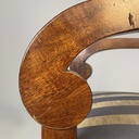 Sedie in legno e tessuto, metà 1800 ca.