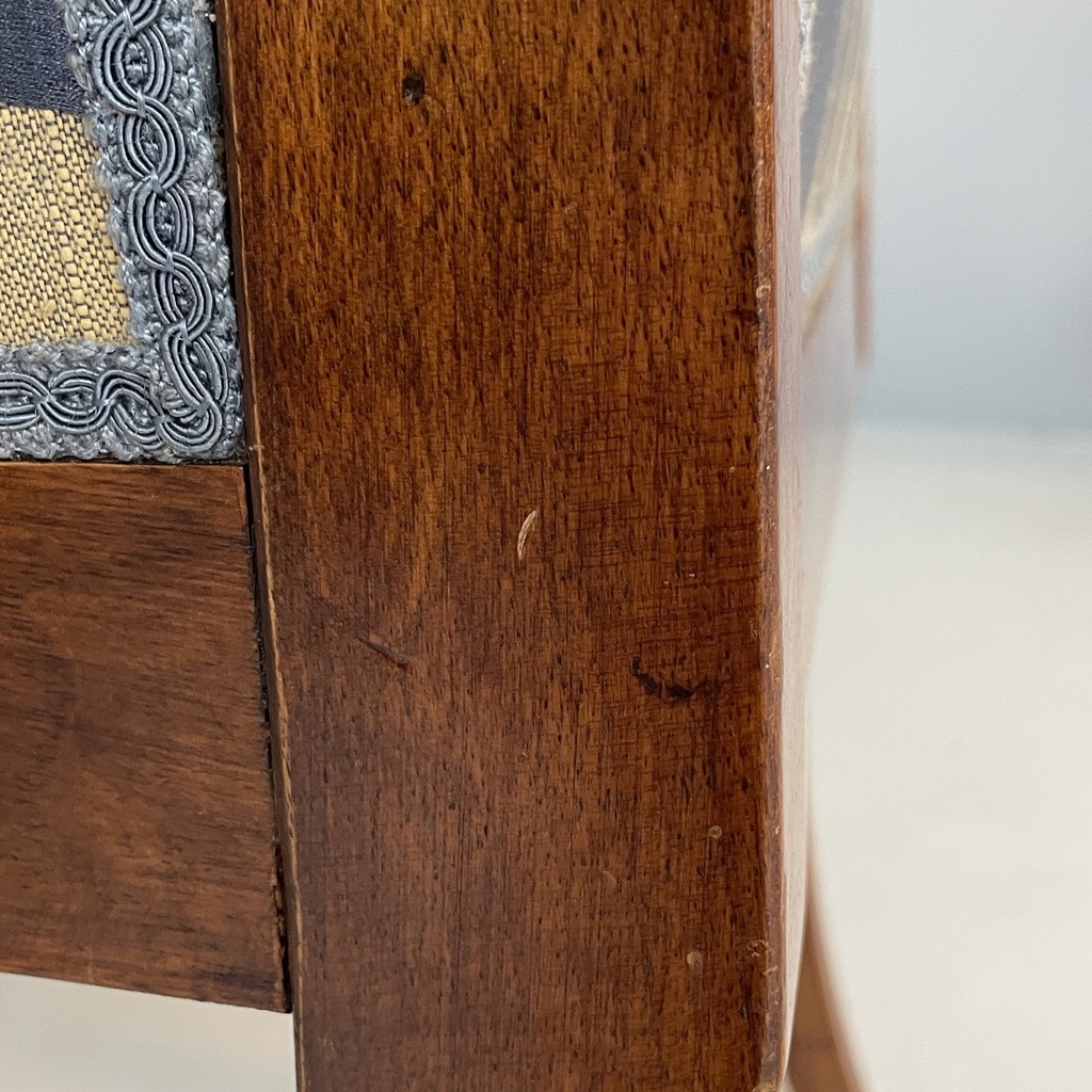Sedie in legno e tessuto, metà 1800 ca.