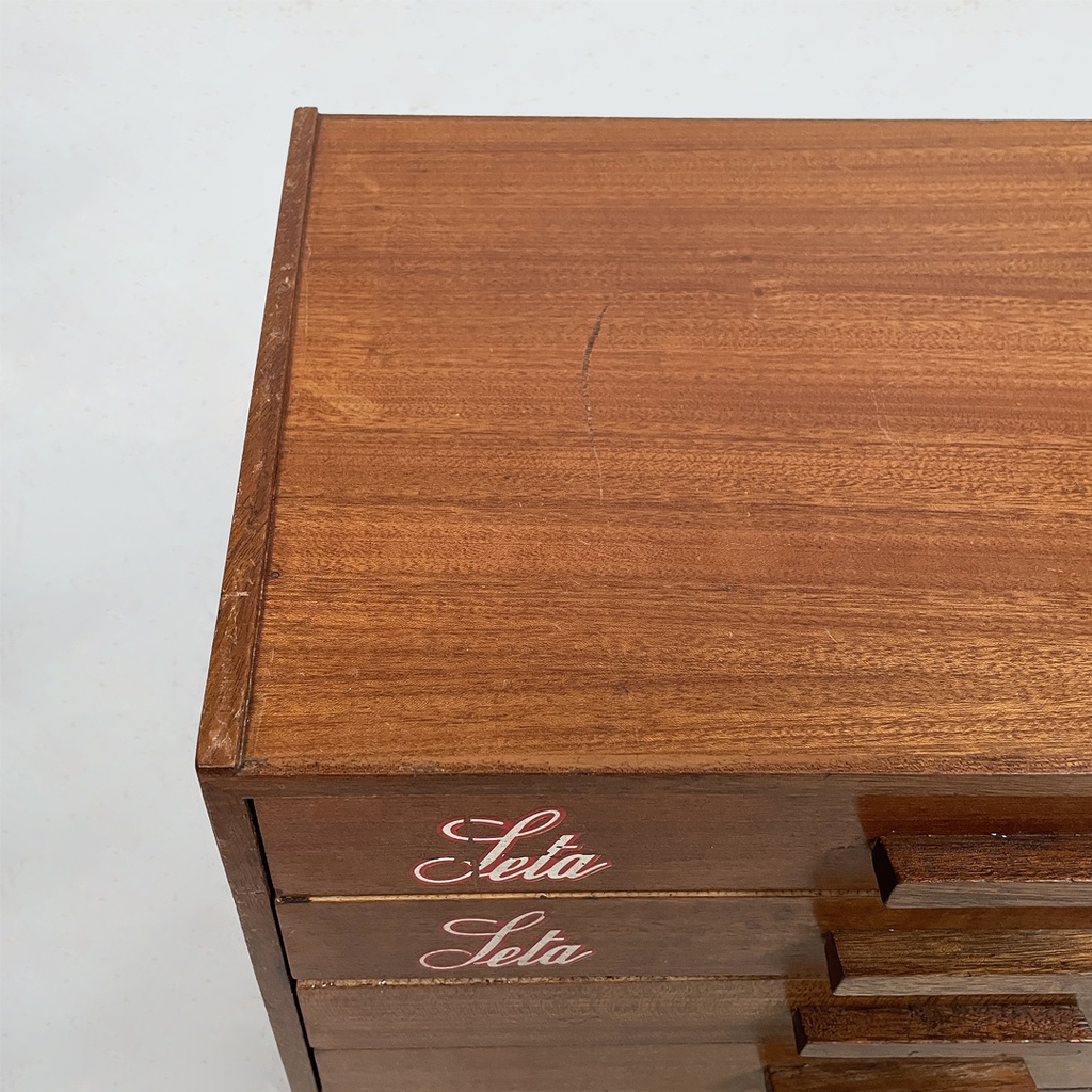Cassettiere da cucino Seta Faro in legno, 1960 ca. 