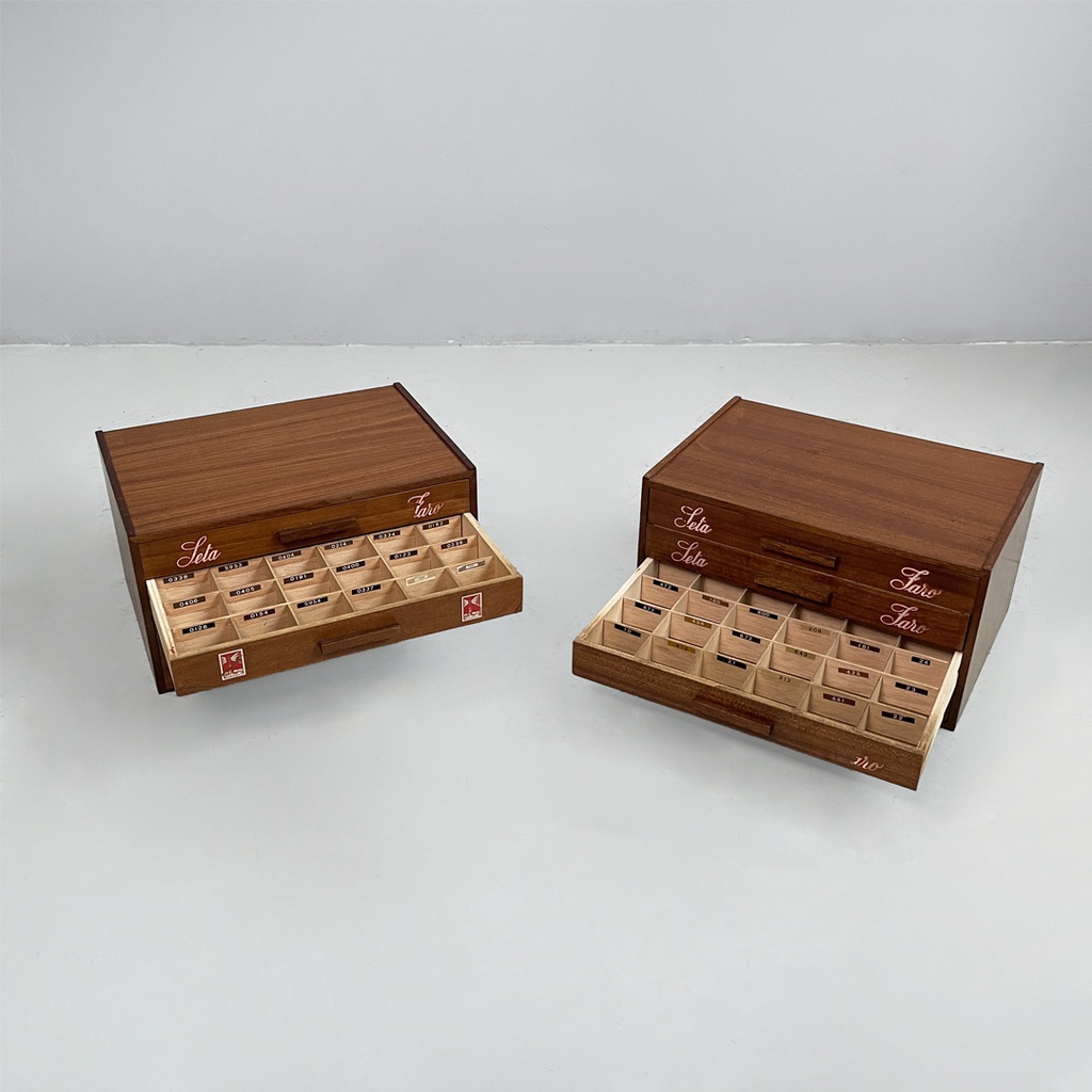 Cassettiere da cucino Seta Faro in legno, 1960 ca. 