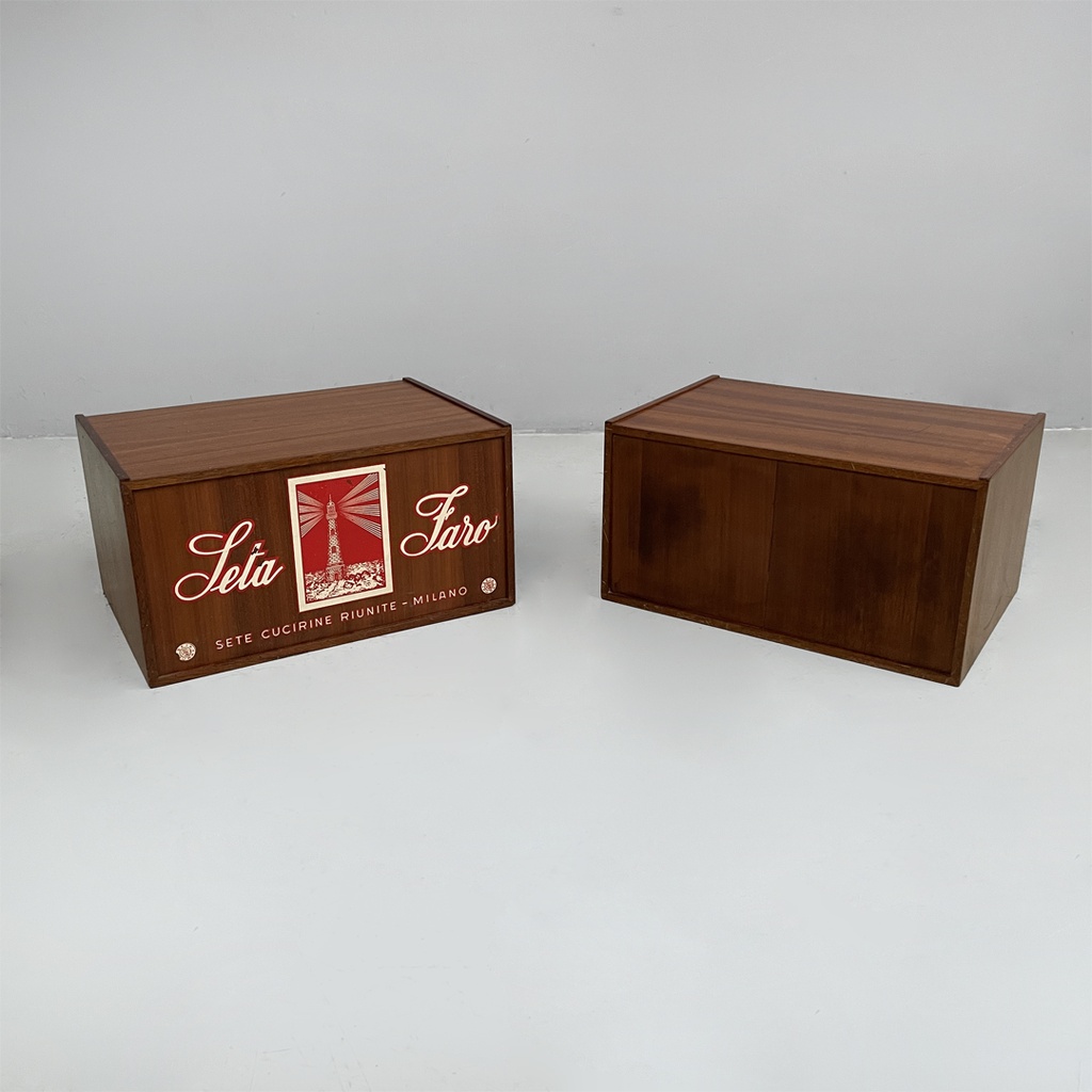 Cassettiere da cucino Seta Faro in legno, 1960 ca. 
