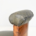 Sedie in legno e pelle verde, 1930 ca.