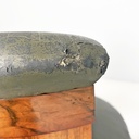 Sedie in legno e pelle verde, 1930 ca.