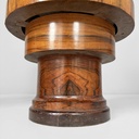 Sedie in legno e pelle verde, 1930 ca.