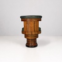 Sedie in legno e pelle verde, 1930 ca.
