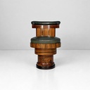 Sedie in legno e pelle verde, 1930 ca.