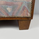 Divano in tessuto e legno, 1930 ca.