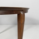 Tavolo da caffè in legno e vetro, 1930 ca.