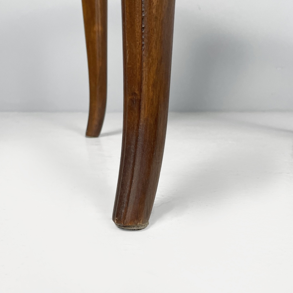Tavolo da caffè in legno e vetro, 1930 ca.