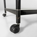 Carrello in metallo e vetro, 1970 ca.