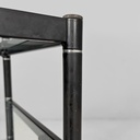 Carrello in metallo e vetro, 1970 ca.