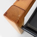 Poltrone in legno e pelle di Silvano Passi, 1970 ca.
