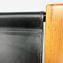 Poltrone in legno e pelle di Silvano Passi, 1970 ca.