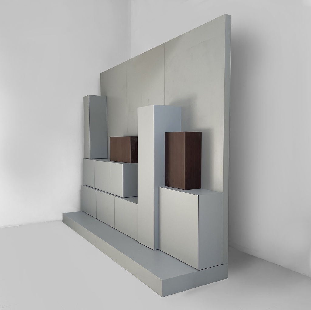 Mobile da parete Grande Piatto di Andrea Branzi per Design Gallery Milano, 1991