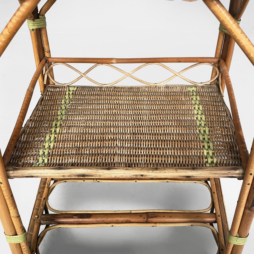 Contenitore in rattan, 1930 ca.