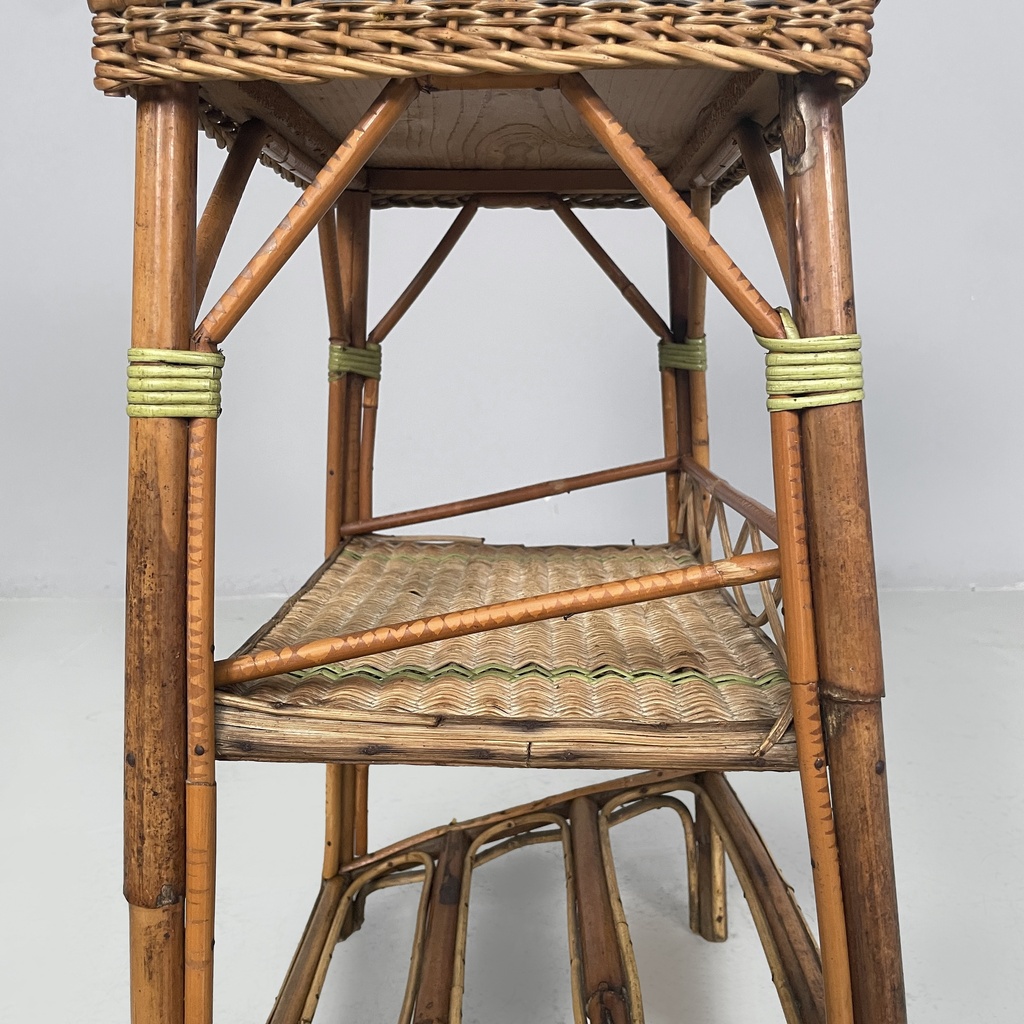 Contenitore in rattan, 1930 ca.