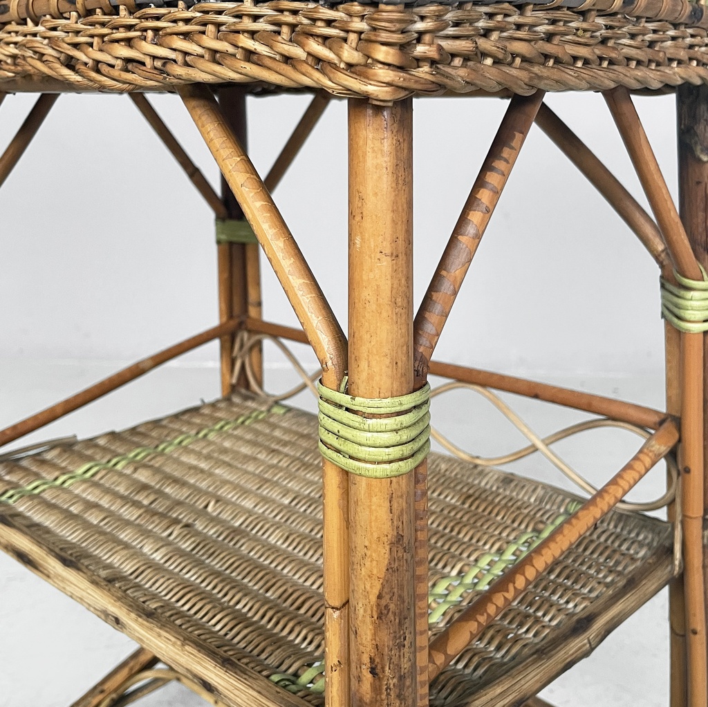 Contenitore in rattan, 1930 ca.
