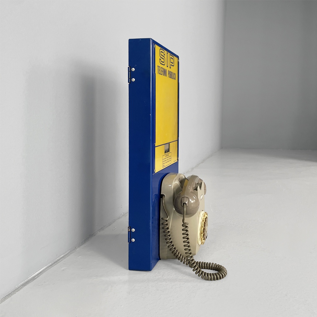 Telefono pubblico SIP da parete, 1960 ca. 