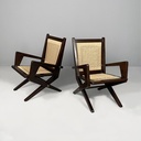 Poltrone in legno e paglia, 1940ca