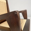 Poltrone in legno e paglia, 1940ca