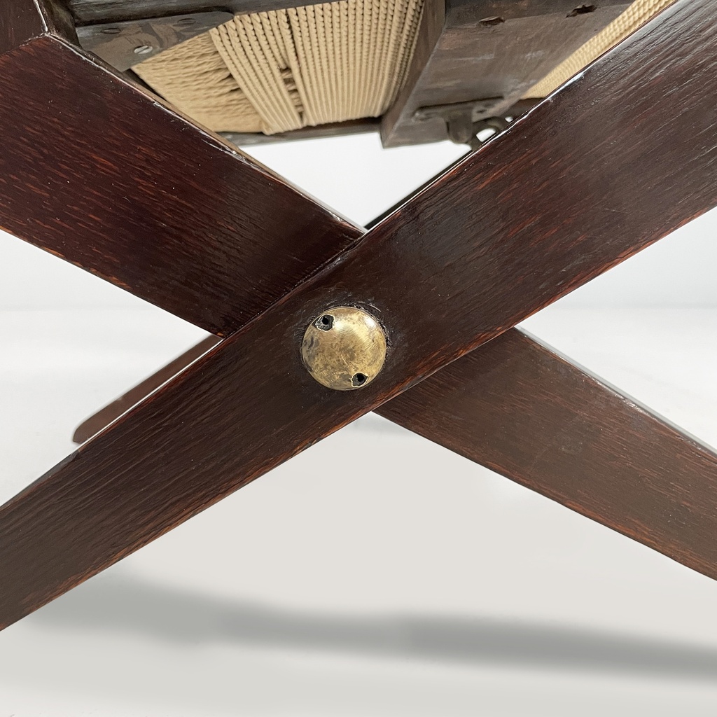 Poltrone in legno e paglia, 1940ca