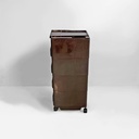 Carrello Boby marrone di Joe Colombo per Bieffeplast, 1970 ca.