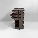 Carrello Boby marrone di Joe Colombo per Bieffeplast, 1970 ca.