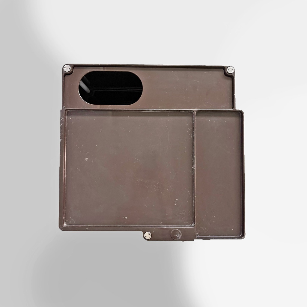 Carrello Boby marrone di Joe Colombo per Bieffeplast, 1970 ca.
